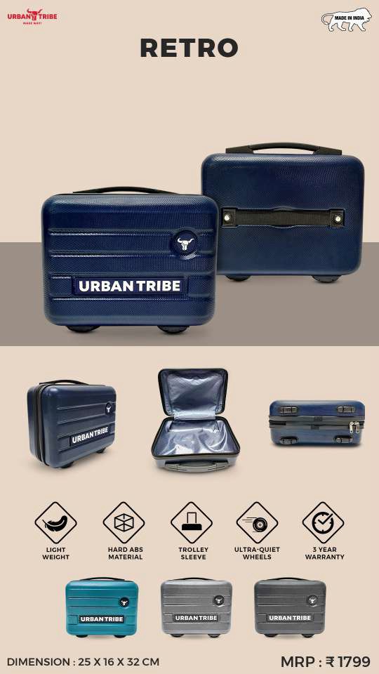 RETRO – Hard ABS Vanity & Accessories Case